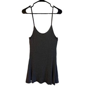 brandy melville black and white striped dress